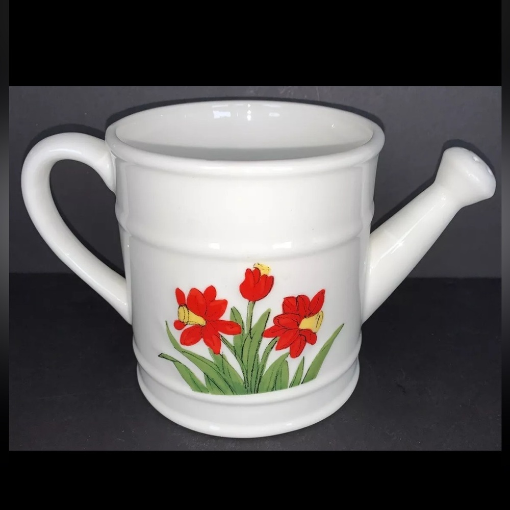 Yankee Yankee Candle‎ Floral WATERING CAN Jar Candle Holder NEW